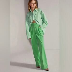 NWOT Favorite Daughter The Favorite Pant Pleat Pants in Ivory SZ 2